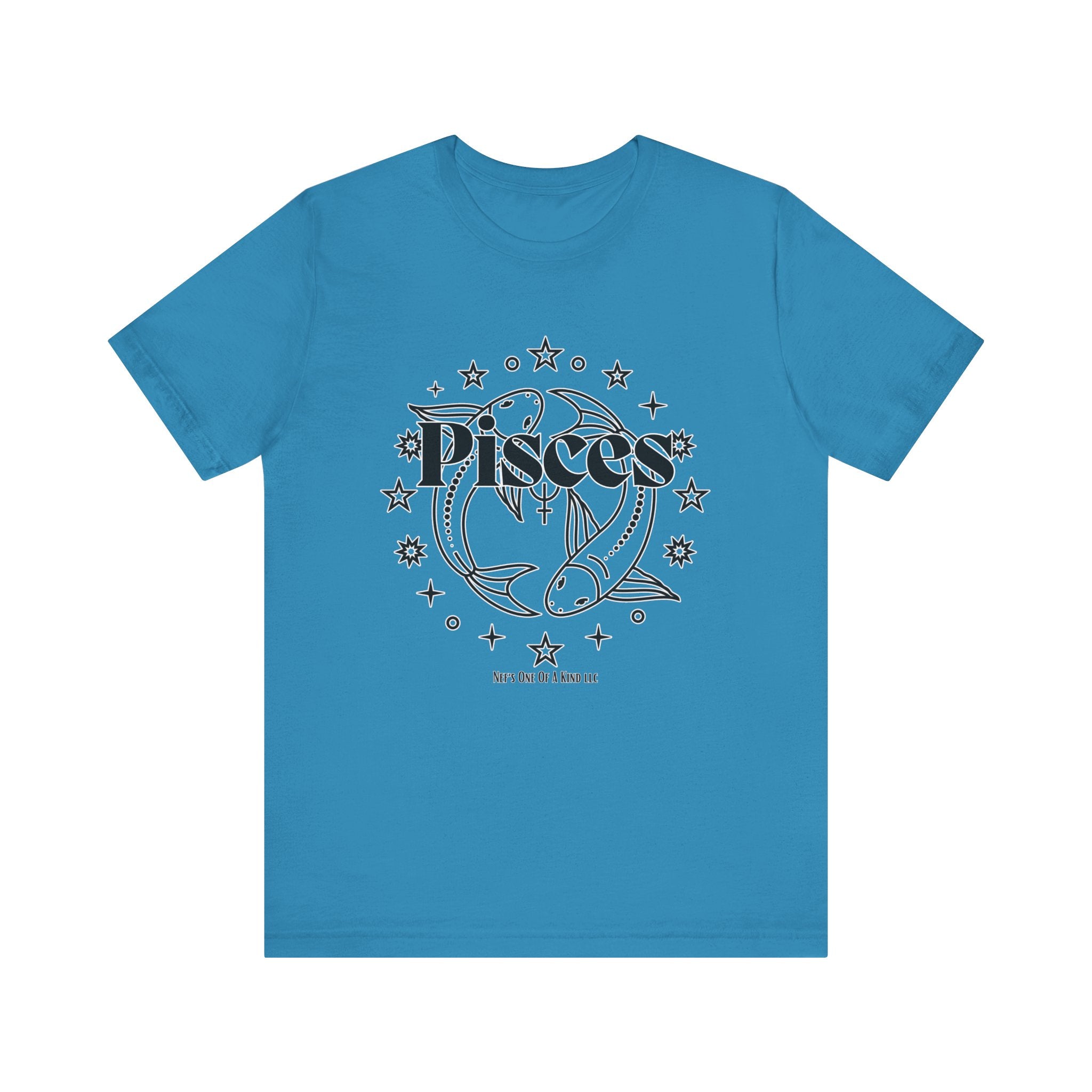 The Pisces Zodiac Unisex Casual Classic Jersey Short Sleeve Tee